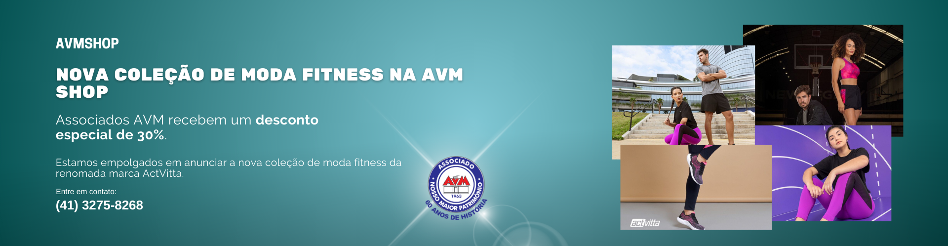 Nova Coleção de Moda Fitness na AVM SHOP